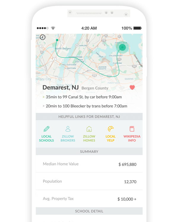 Burbium app find suburb objective