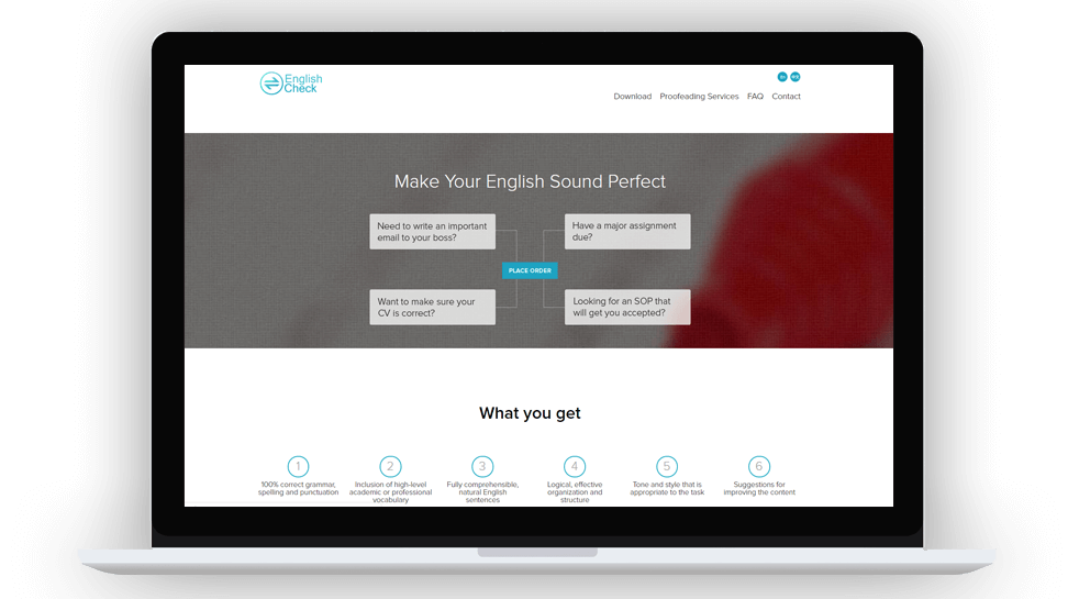English Check app final result