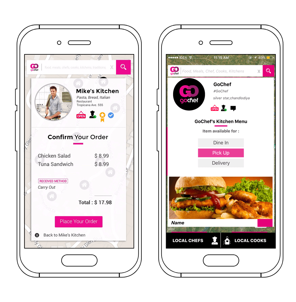 On-demand dining app development approach