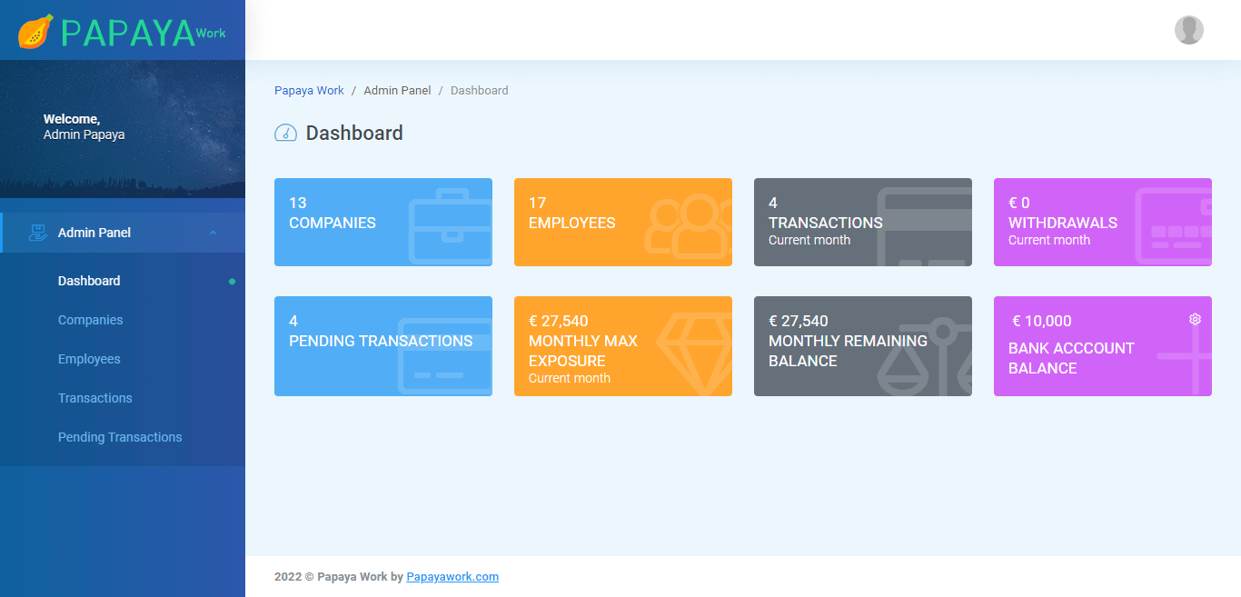 PapayaWorks - Advance Wage Management System