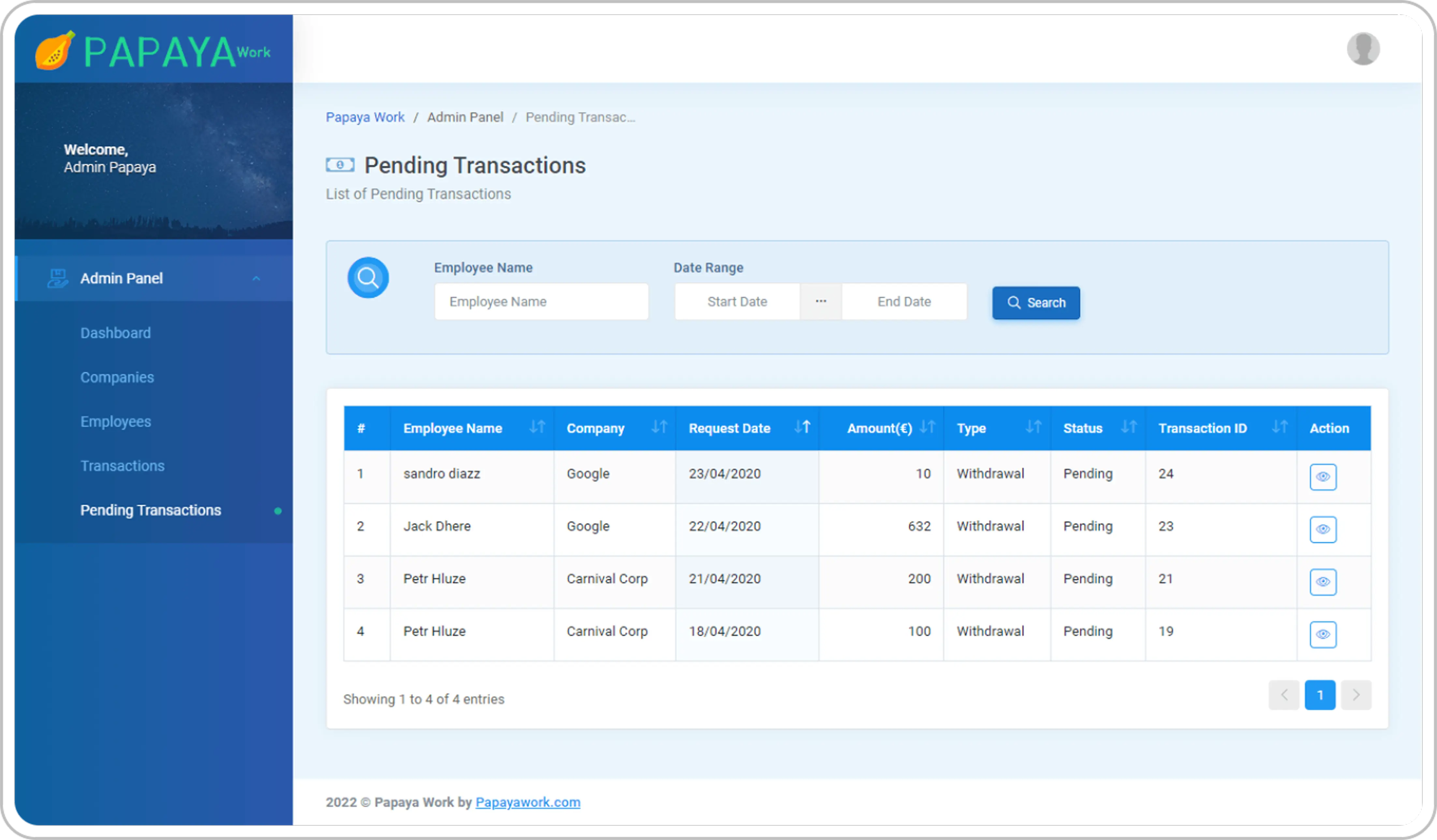 Approval & Processing Workflow