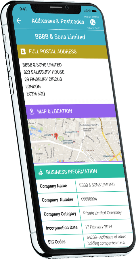 UK postcode lookup app development approach