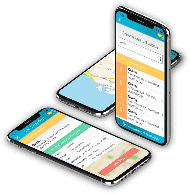 UK postcode lookup app final result