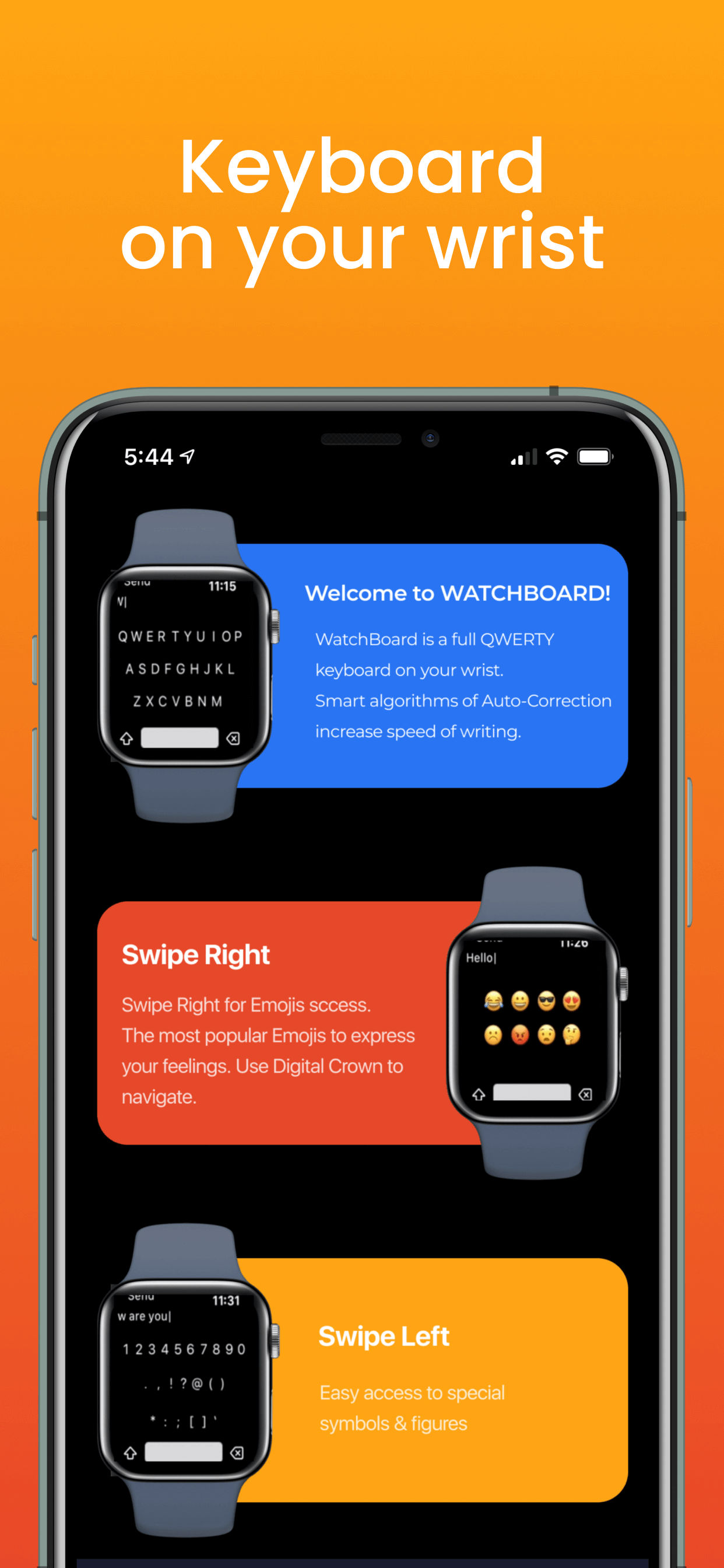 WatchBoard Keyboard for Apple Watch