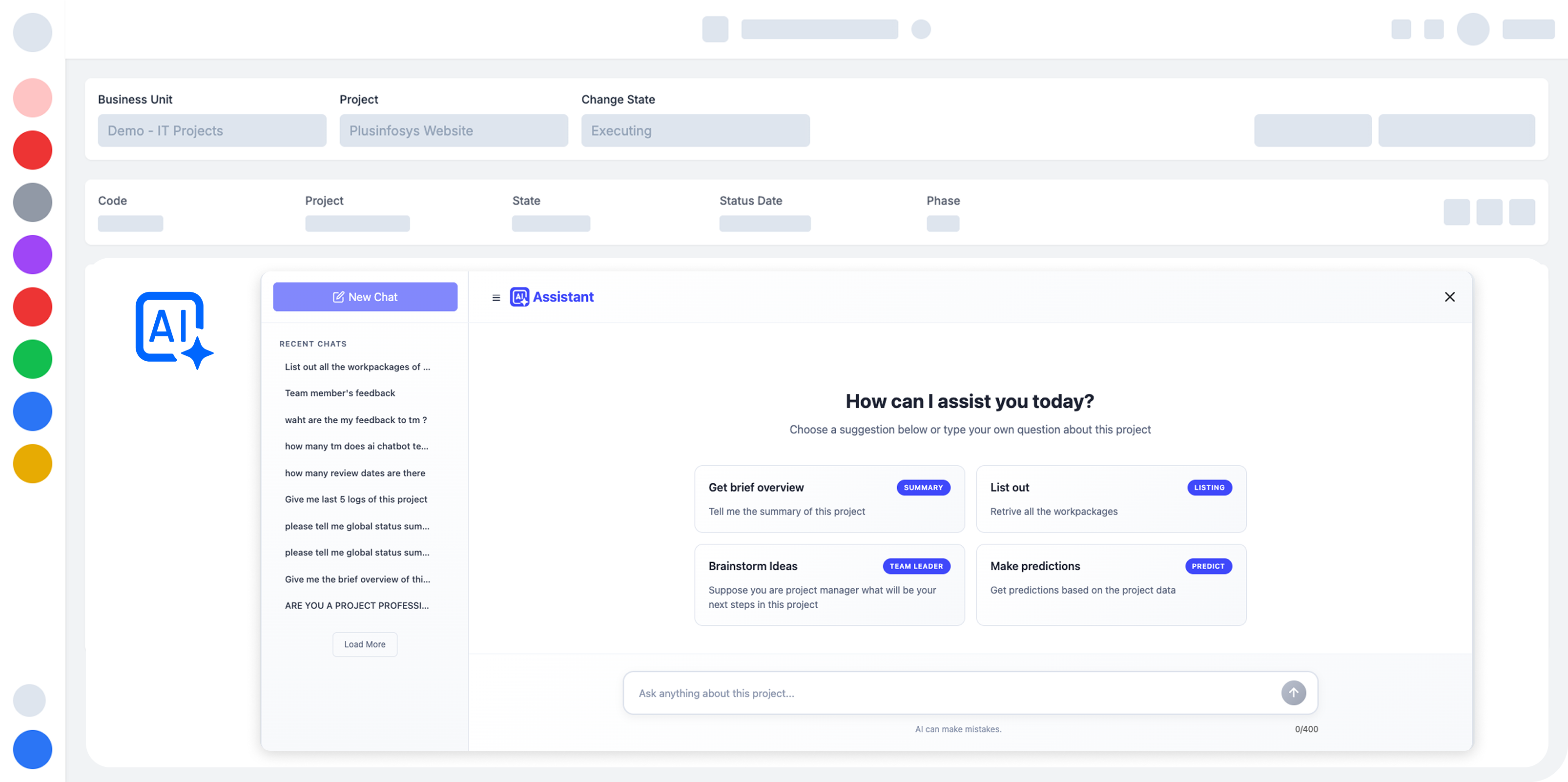 AI Analytics Dashboard